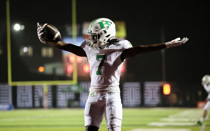 Buford's Tyshun White celebrates a touchdown. 11/13/2023